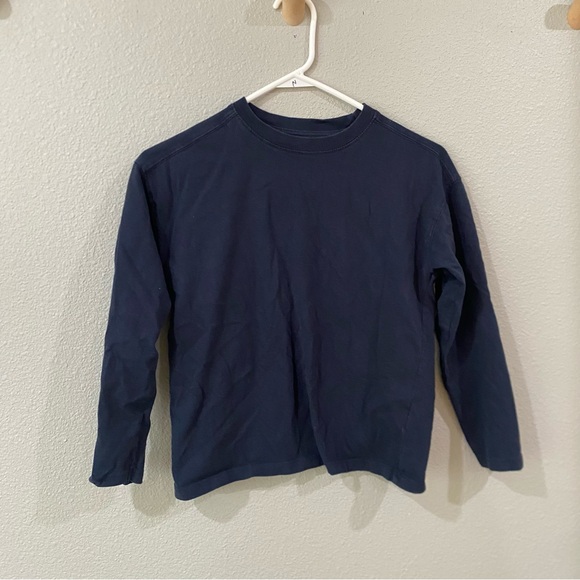 Zara boys size 9-10 years navy blue long sleeve tee - Picture 1 of 4